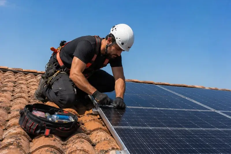 Maintenance et monitoring de panneaux solaires à Saint-Michel-de-Llotes