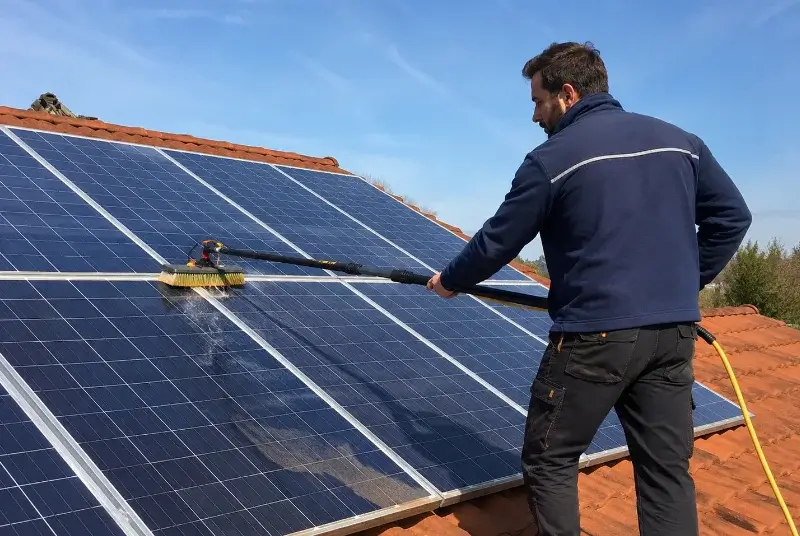 Nettoyage et entretien de panneaux solaires à Saint-Michel-de-Llotes